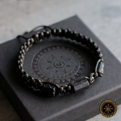 Bransoletka Ochronna Turmalin Czarny Męska Amulet Bransoleta - obrazek 5