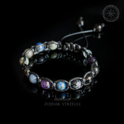 Męska Bransoletka Zodiak dla Strzelca Zodiakalna - Strzelec Znak Zodiaku Sagittarius Dla Mężczyzny - obrazek 2