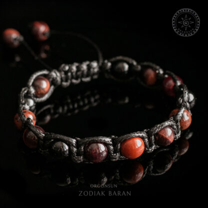 Męska Bransoletka Zodiak dla Barana Zodiakalna – Baran Znak Zodiaku Aries dla Mężczyzny