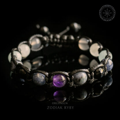 Męska Bransoletka Zodiak dla Ryby Zodiakalna – Ryba Znak Zodiaku Pisces dla Mężczyzny