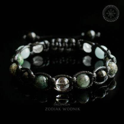 Męska Bransoletka Zodiak Dla Wodnika Zodiakalna – Wodnik Znak Zodiaku Aquarius Dla Mężczyzny