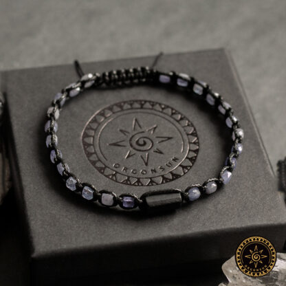 Bransoletka Harmonii Przemiany Nowej Ścieżki Tanzanit Turmalin czarny Talizman Amulet - obrazek 2