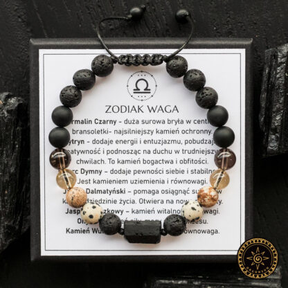 Męska Bransoletka dla Wagi Zodiakalna - Zodiak Waga dla Mężczyzny Znaku Zodiaku Libra