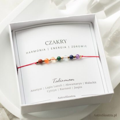 Bransoletka Czakry Harmonia Energia Zdrowie Balans Talizman Amulet