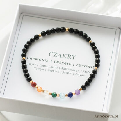 Bransoletka Czakry Harmonia Energia Zdrowie Talizman Amulet Elastyczna Na Gumce