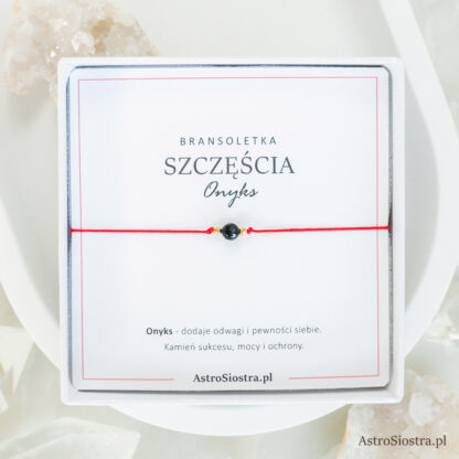 Bransoletka Szczęścia Onyks - obrazek 2