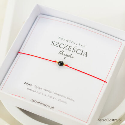 Bransoletka Szczęścia Onyks