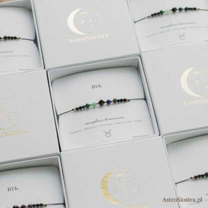 Bransoletka Byk Znak Zodiaku Zodiakalna z Turmalinem - obrazek 7