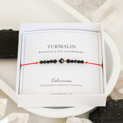 Bransoletka Ochronna z Turmalinem Turmalin Ochrona Talizman Amulet - obrazek 2