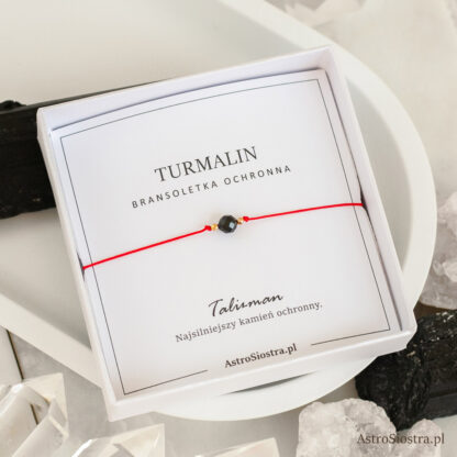Bransoletka Ochronna z Turmalinem Turmalin Ochrona Talizman Amulet