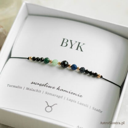 Bransoletka Byk Znak Zodiaku Zodiakalna z Turmalinem - obrazek 6