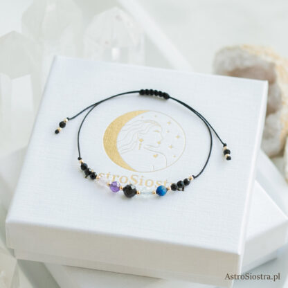 Bransoletka Ryby 14K Znak Zodiaku Zodiakalna z Turmalinem - obrazek 3